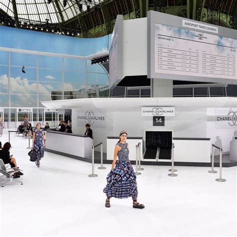 chanel airlines|chanel's airport theme show.